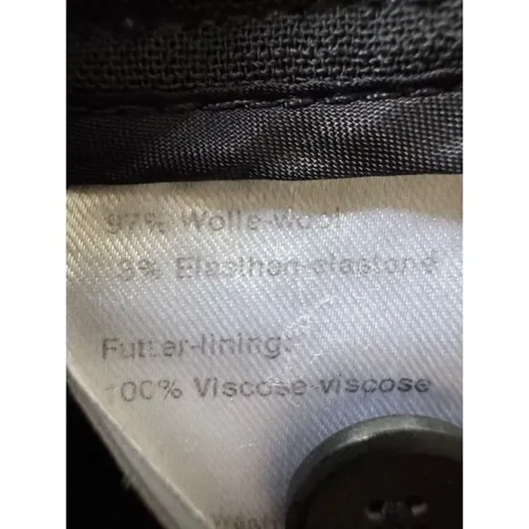 AKRIS Women's Wool Dress Pants, Charcoal. US14 - Picture 3 of 10